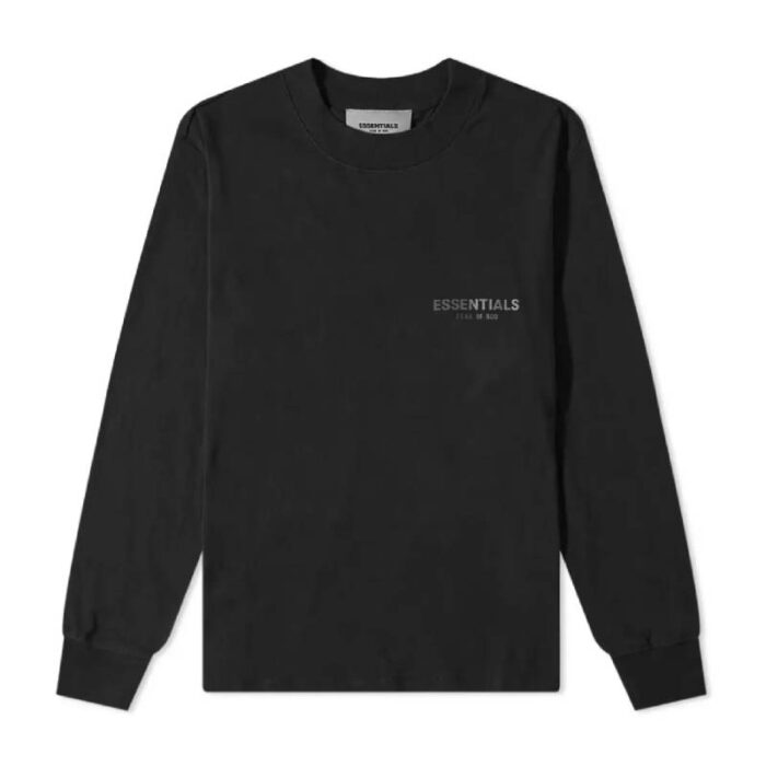 ESSENTIALS Core Crew Sweatshirt – Black