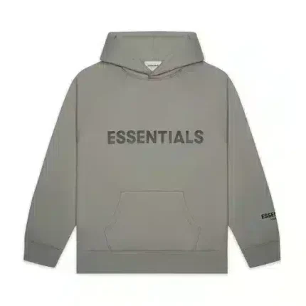 Fear of God Essentials Pullover Hoodie Applique Logo – Gray