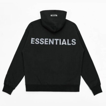 Essentials Reflective Letter Hoodie