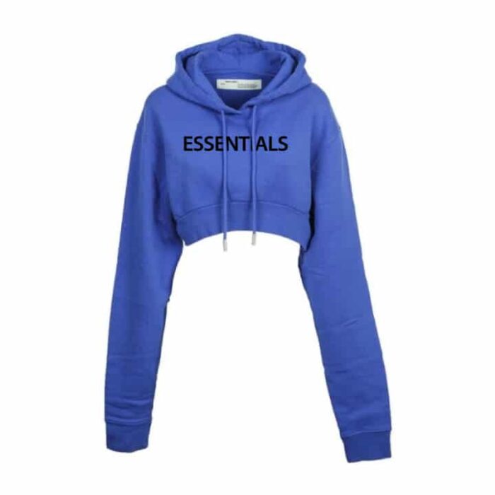 Essentials Cropped Hoodie For Women